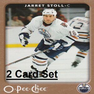 Jarret Stoll Edmonton Oilers NHL Hockey Card Collection - 2 Card Set